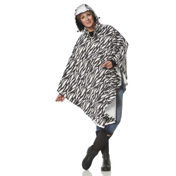 Regencape Zebra grijs Happy Rainy Days Front 2