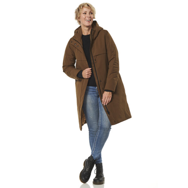 Winterjas Boston bruin voor open happy rainy days