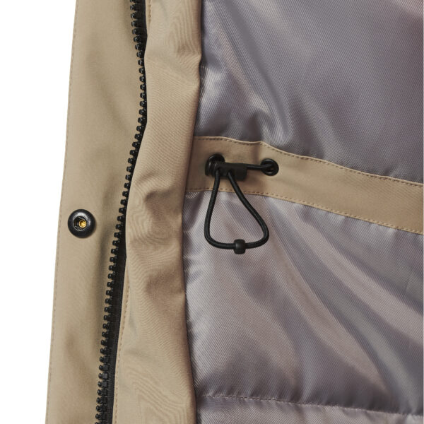 Winterjas Windsor beige taillering happy rainy days